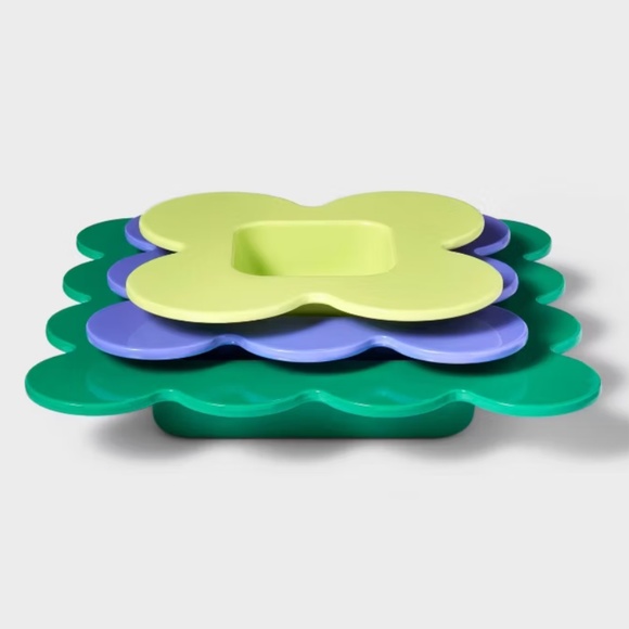 2PC-Bundle: Tabitha Brown Snack Trays 1-1PC Snack Tray And 1-3PC Snack Tray Set - Picture 14 of 14